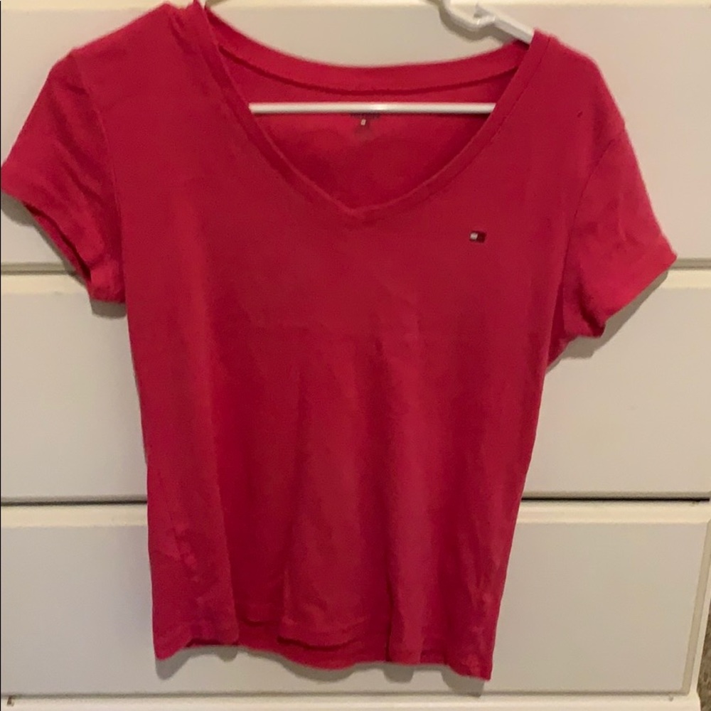 Tommy Hilfiger pink top.